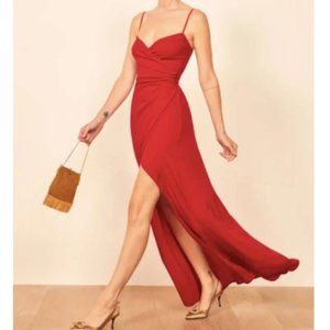 Reformation Loire Dress in Navy